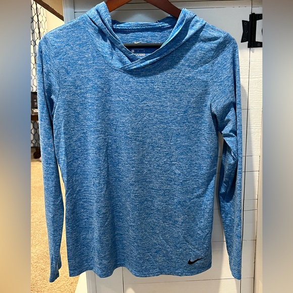 Nike Tops - Women’s Nike dri-fit hoodie blue size medium